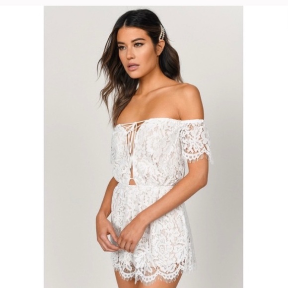 Tobi Julie Ivory Romper - Picture 1 of 4